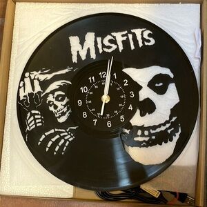 Misfits LED Light Vinyl Record Wall Clock